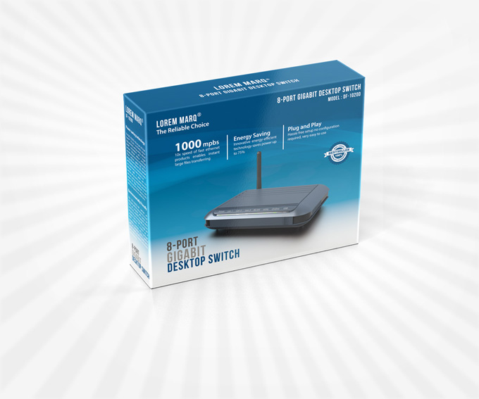 Product Package Display Mockup