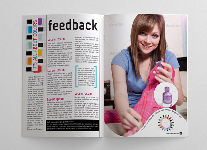 24 Pages Woman's Magazine Template