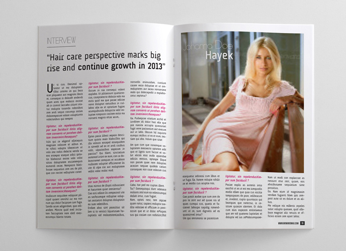 24 Pages Woman's Magazine Template