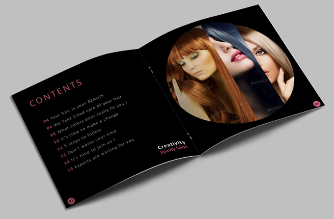 Hair Style Catalog Template