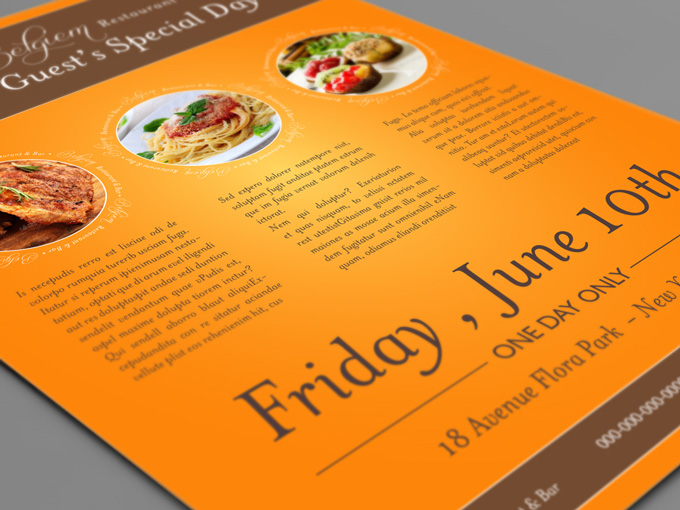 Restaurant Flyer Template