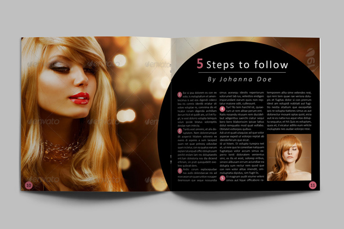 Hair Style Catalog Template