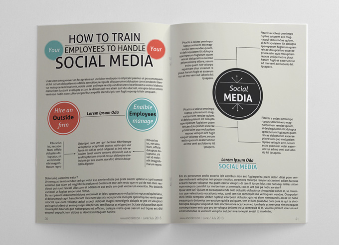 Social Media Magazine Template