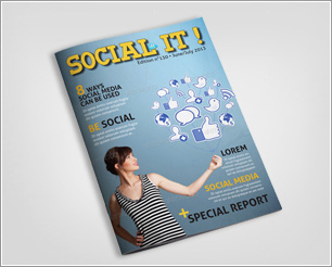 Social Media Magazine Template