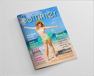 Summer Holidays Magazine Template
