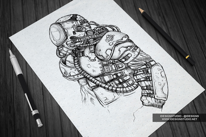 Sketch Designs Display Mock-Up