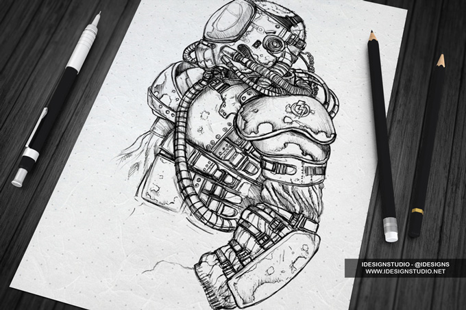 Sketch Designs Display Mock-Up