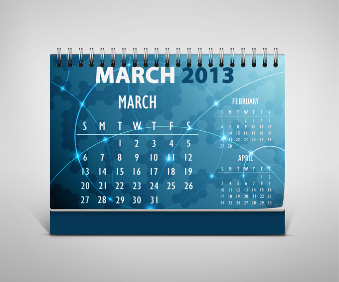 Desk Calendar Mock-up