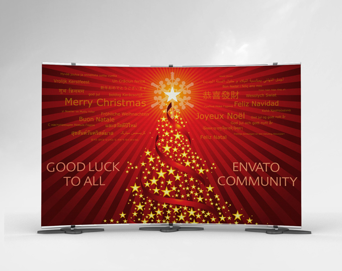 Large Banner Stands Mock-up