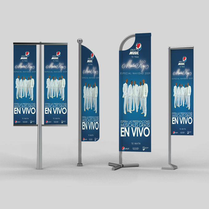 Professional Flag Banner Mock-up