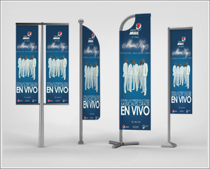 Professional Flag Banner Mock-up