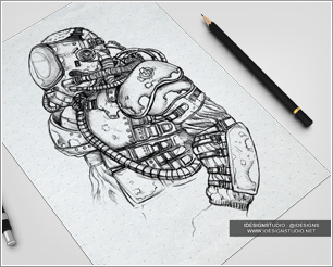 Sketch Design Display Mock-Up