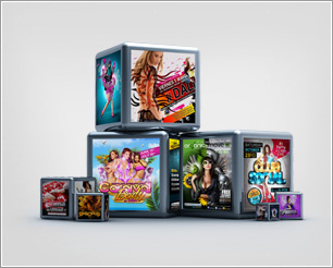 3D Cubes Photoshow Mock-up