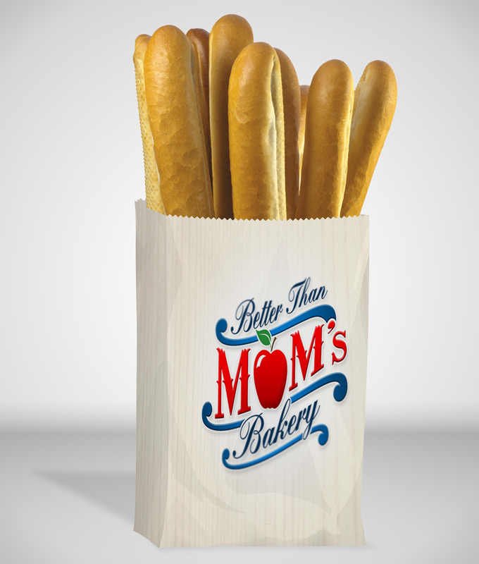 Bread Paper Bag Mock-up