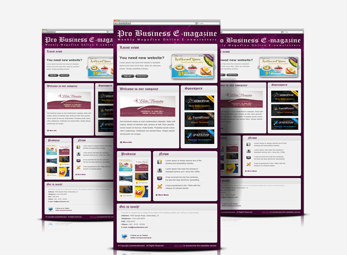 Professional Business E-Magazine newsletters