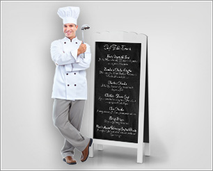 Chef Menu Chalkboards Mock-Up