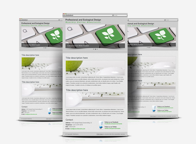 Minimalist professional service E-newsletter