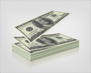 Money Bills stacks Mock-up