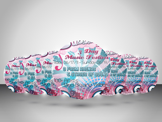 Round Square Photoshow Mock-up