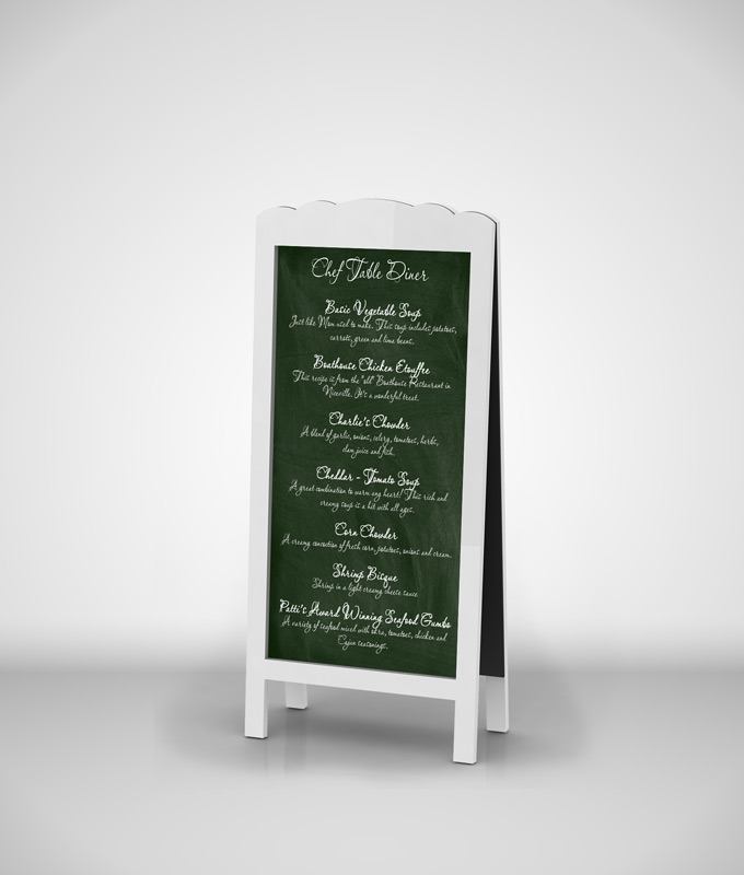 Chef Menu Chalkboards Mock-Up