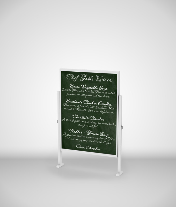 Chef Menu Chalkboards Mock-Up