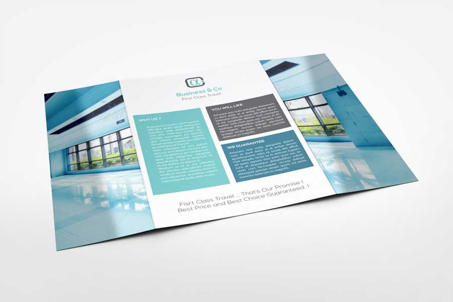 A4 Gatefold Brochure Mockup