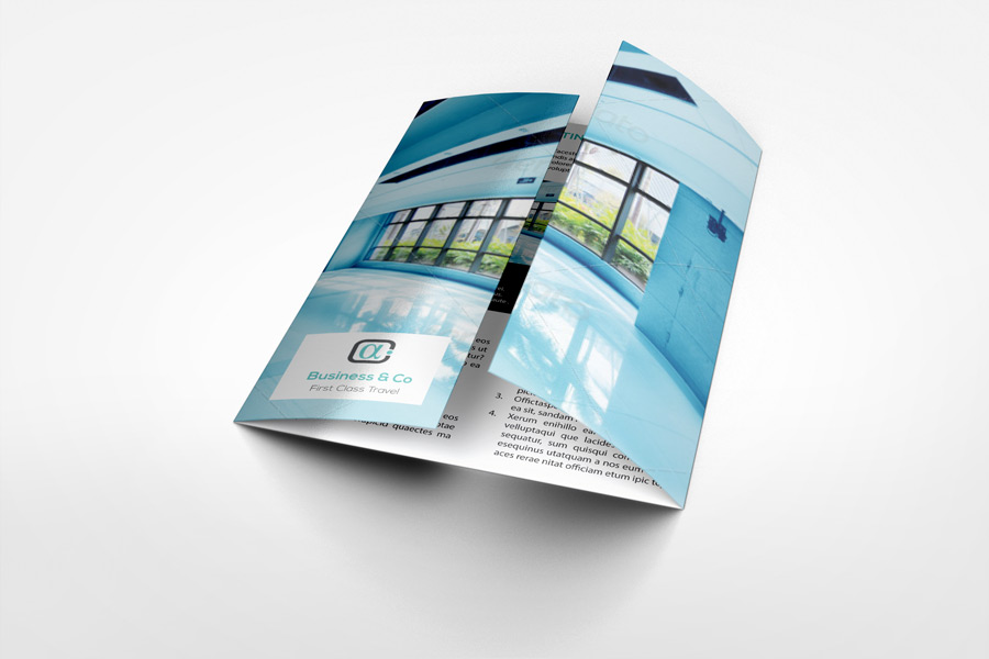 A4 Gatefold Brochure Mockup