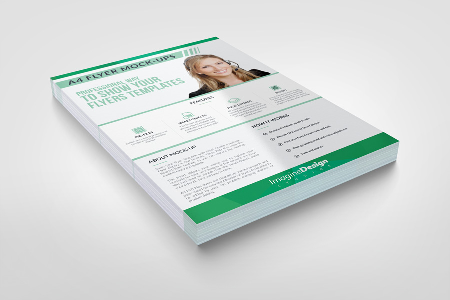Photorealistic Flyer Mock-ups