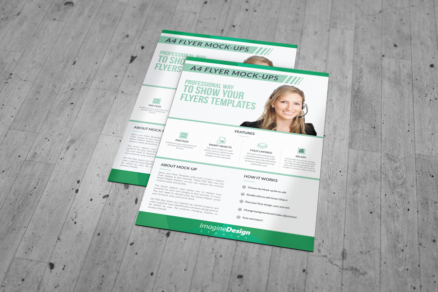 Photorealistic Flyer Mock-ups