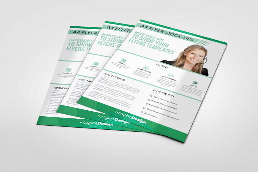 Photorealistic Flyer Mock-ups