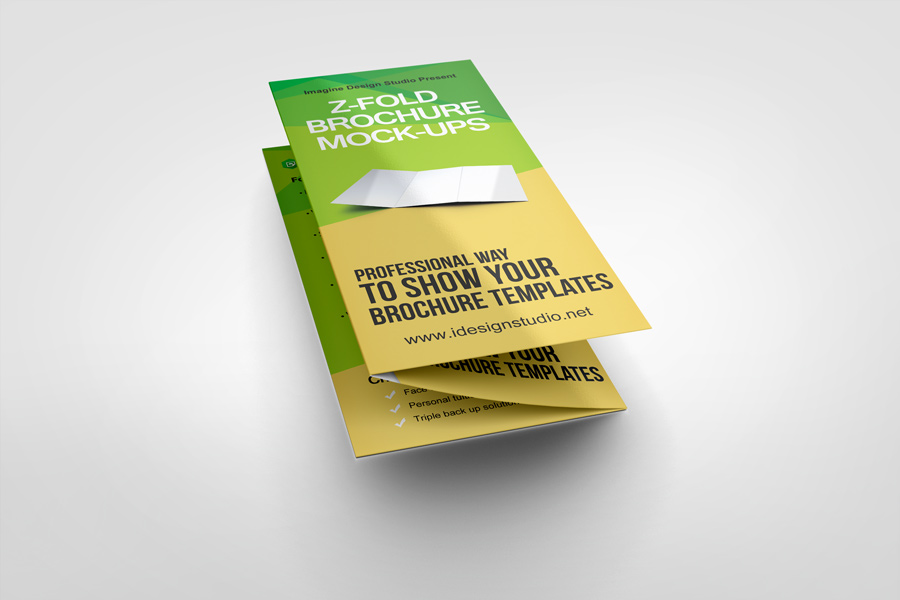 Z-Fold Brochure Mockup