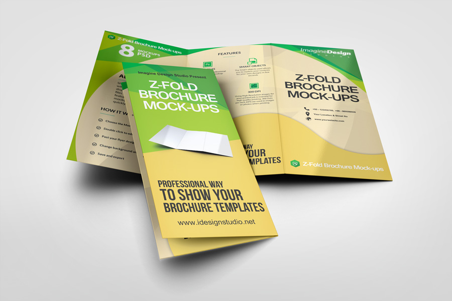 Z-Fold Brochure Mockup