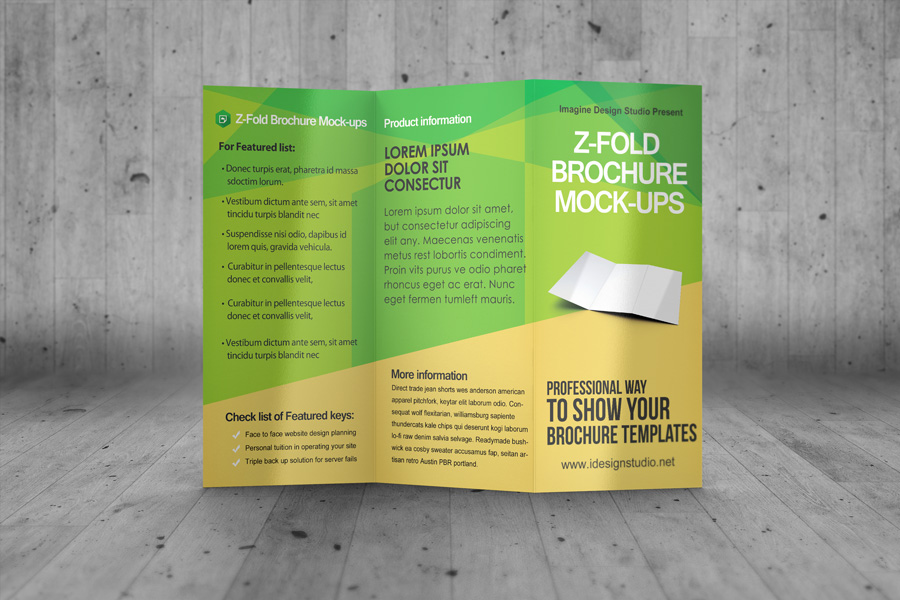 Z-Fold Brochure Mockup