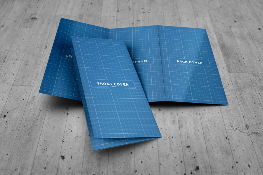 Z-Fold Brochure Mockup