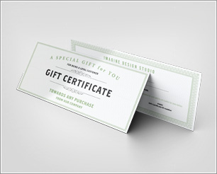 Gift Certificate Mockup download