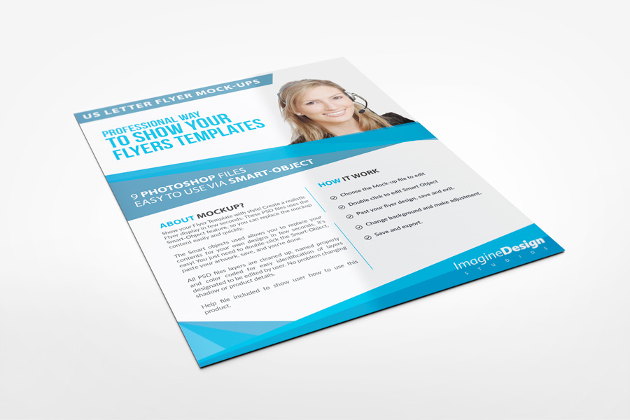 Us Letter Flyer Mockup