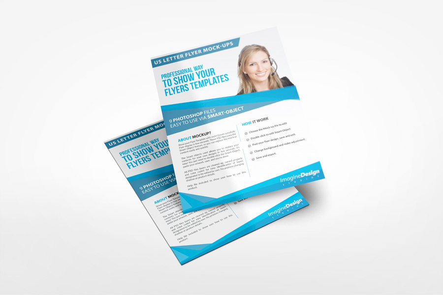 Us Letter Flyer Mockup