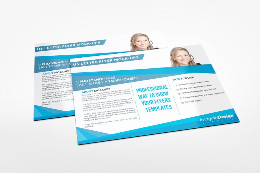 Us Letter Flyer Mockup