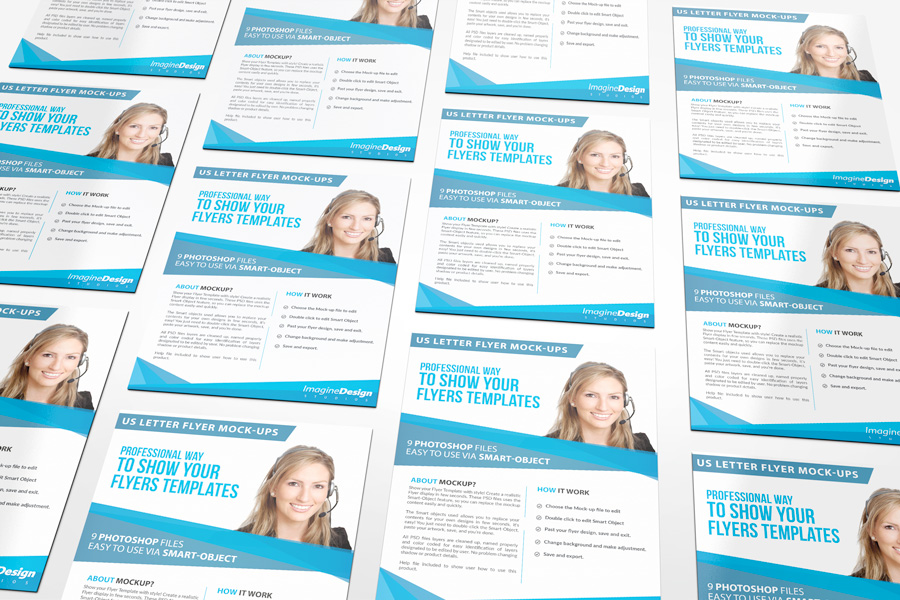 Us Letter Flyer Mockup