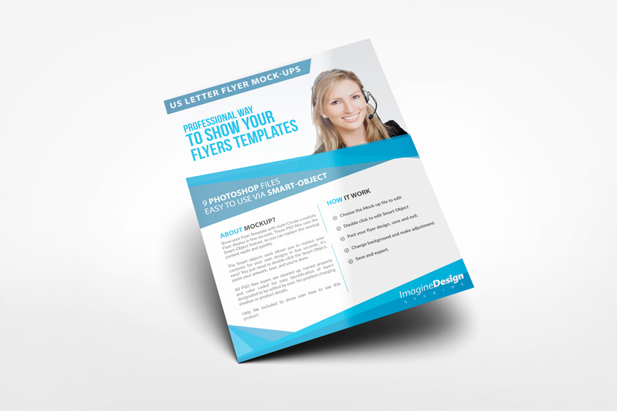 Us Letter Flyer Mockup