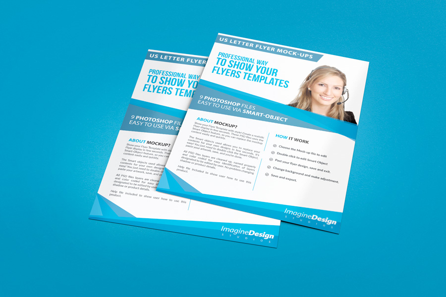 Us Letter Flyer Mockup