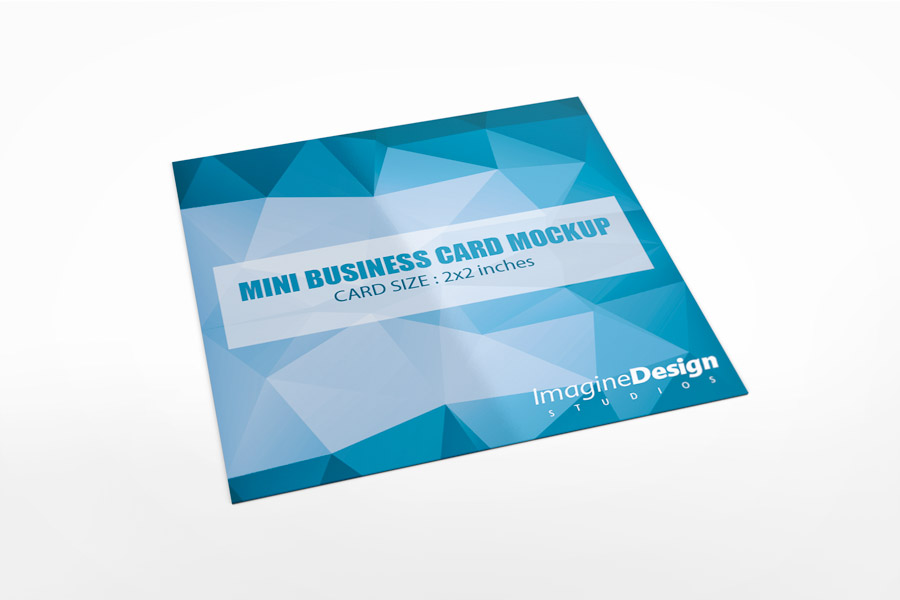 Mini Business Card Mockup
