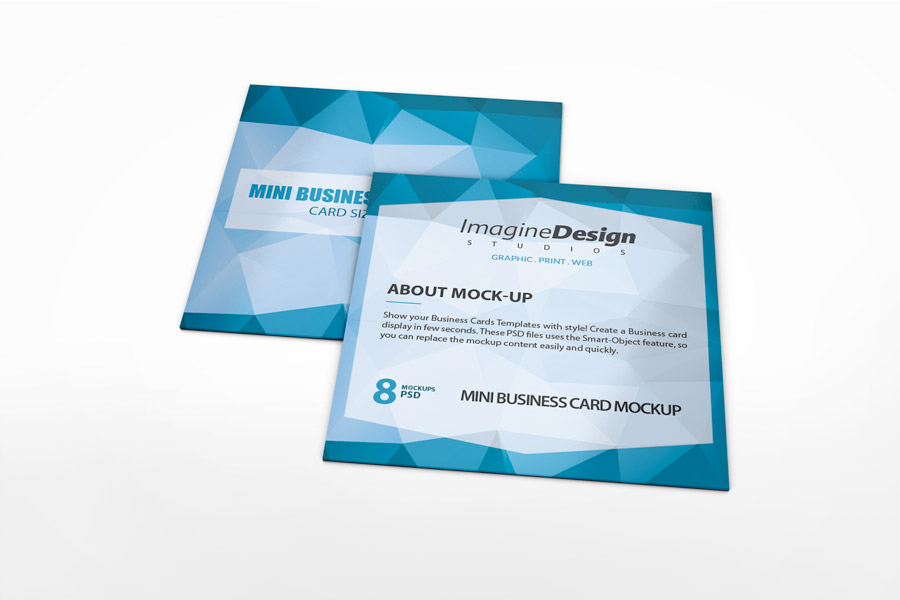 Mini Business Card Mockup