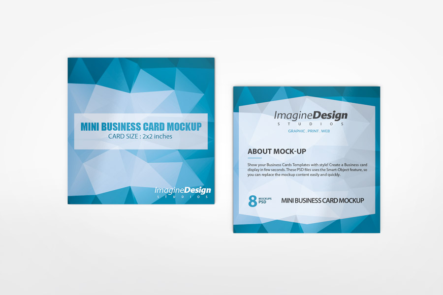 Mini Business Card Mockup