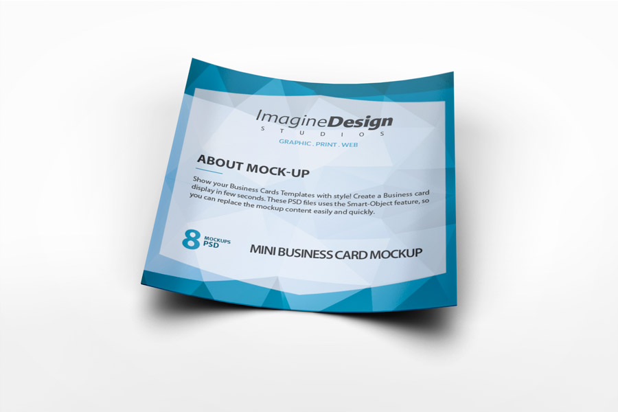Mini Business Card Mockup
