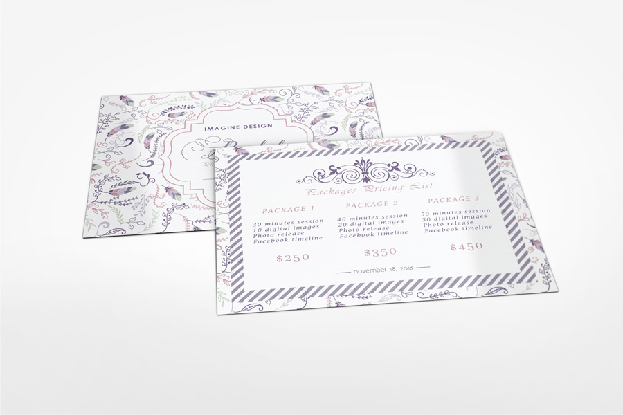 Photography Gift Certificate Mockup
