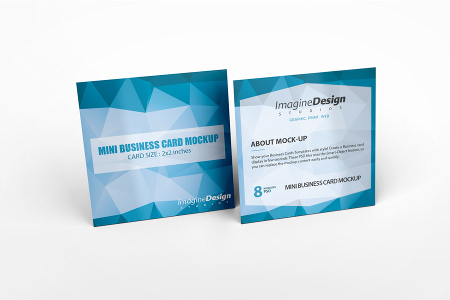 Mini Business Card Mockup