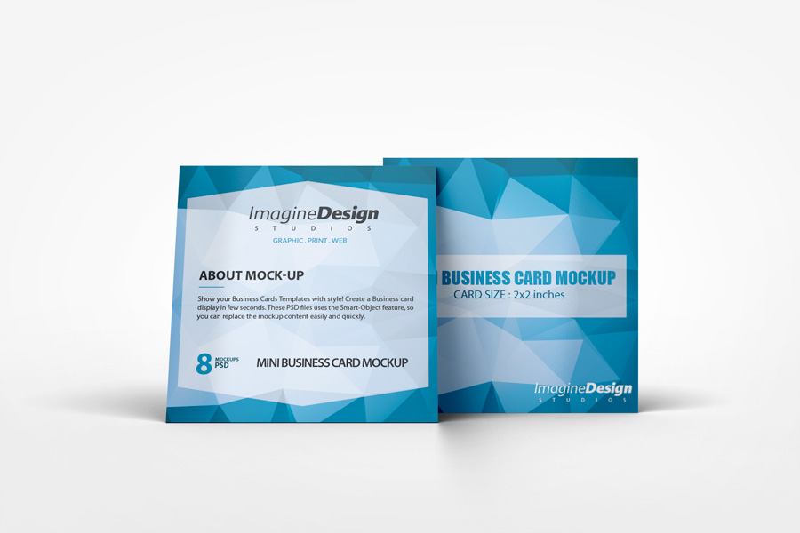 Mini Business Card Mockup