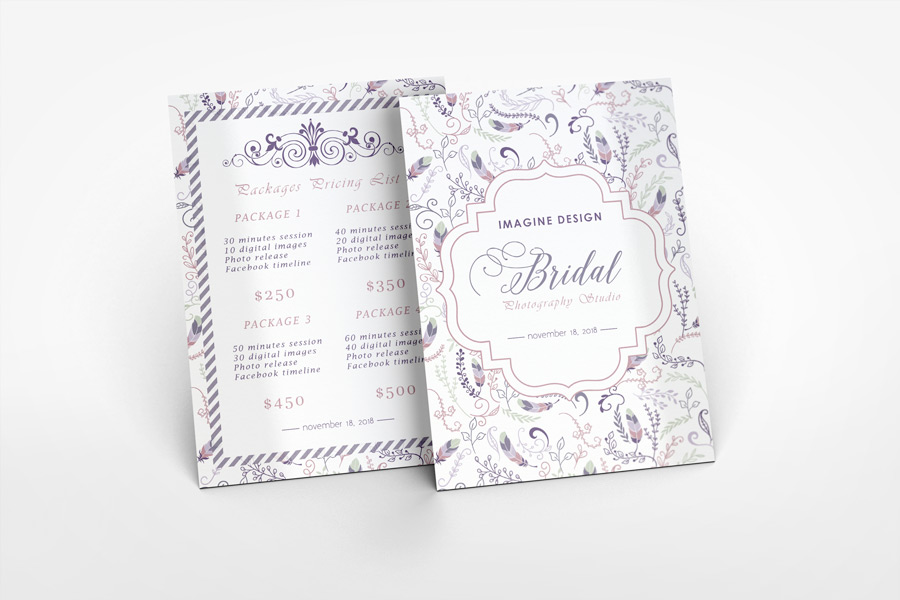 Photography Gift Certificate Mockup