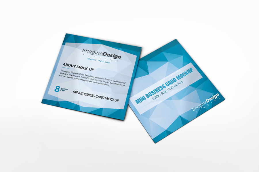 Mini Business Card Mockup